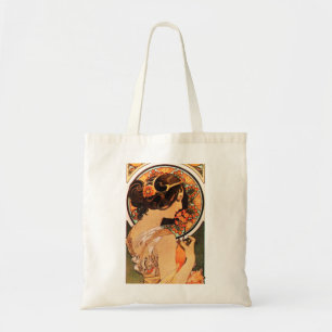 Bolsa Tote Sacola do deslizamento da vaca de Alphonse Mucha