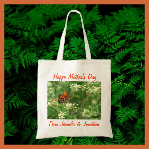 Bolsa Tote Sacola do dia das mães, borboleta
