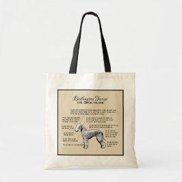 Bolsa Tote Sacola do diagrama de Bedlington Terrier