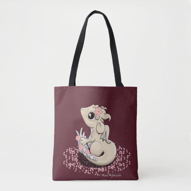 Bolsa Tote Sacola do dragão de Sakura (Frente)