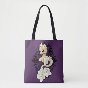 Bolsa Tote Sacola do dragão do laço do vintage