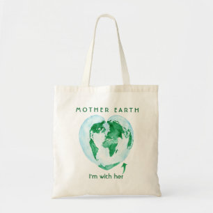 Bolsa Tote Sacola do ecologista da Mãe Terra de Hugger da