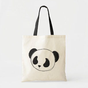 Bolsa Tote sacola do esboço da panda