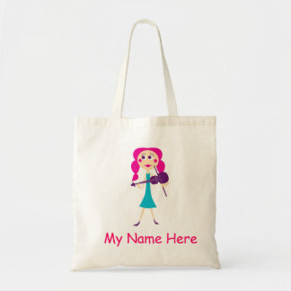 Bolsa Tote Sacola do galão do violino