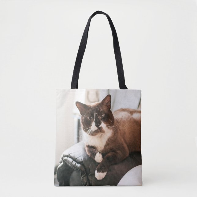 Bolsa Tote Sacola do gato (Frente)