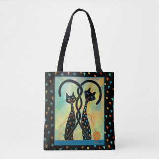 Bolsa Tote Sacola do gato preto