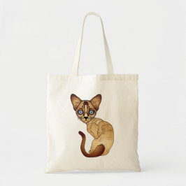 Bolsa Tote Sacola do gato Siamese