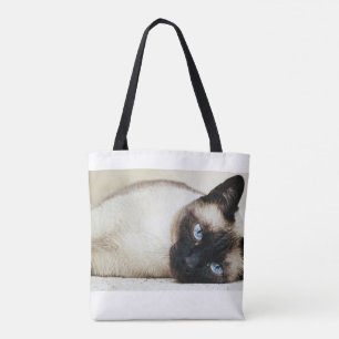 Bolsa Tote Sacola do gato Siamese