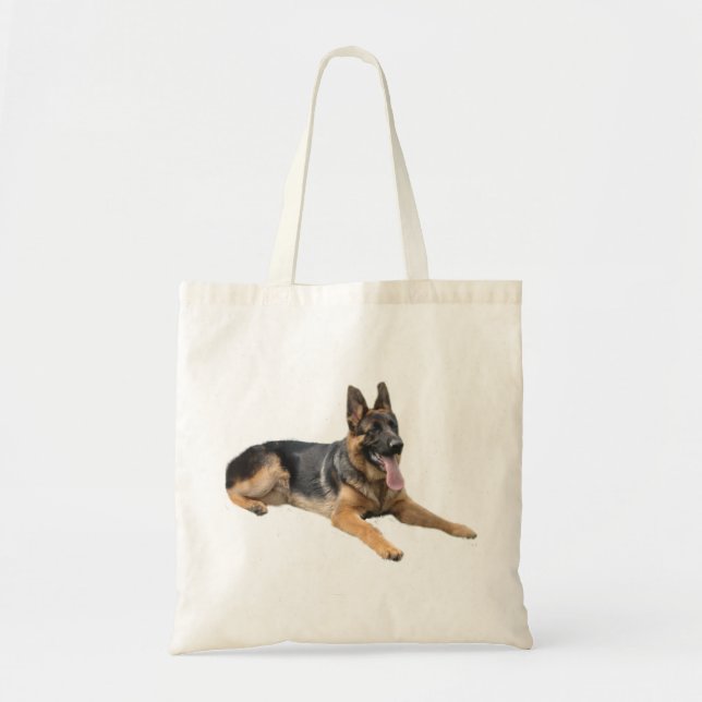 Bolsa Tote Sacola do german shepherd (Frente)