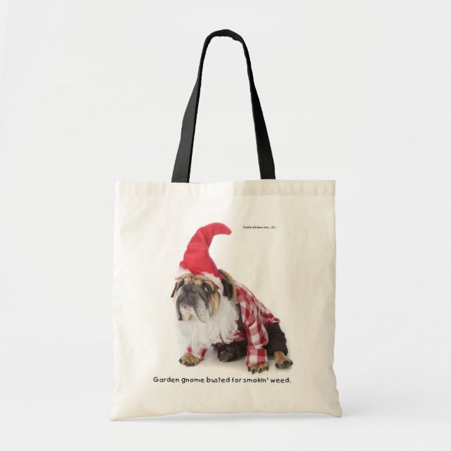 Bolsa Tote Sacola do gnomo do jardim de Zelda (Frente)