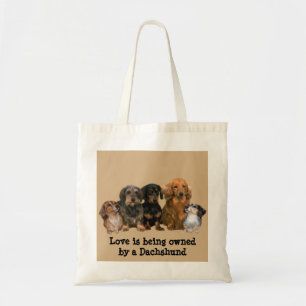 Bolsa Tote Sacola do grupo do Dachshund