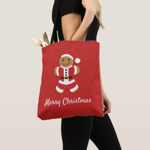 Bolsa Tote Sacola do homem de pão-de-espécie   do papai noe
