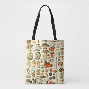 Bolsa Tote Sacola do impressão da enciclopédia do cogumelo