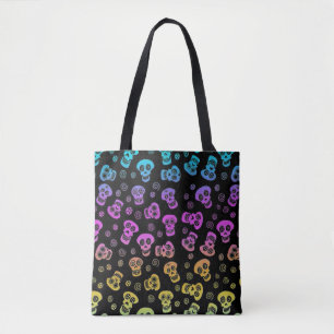 Bolsa Tote Sacola do impressão do crânio