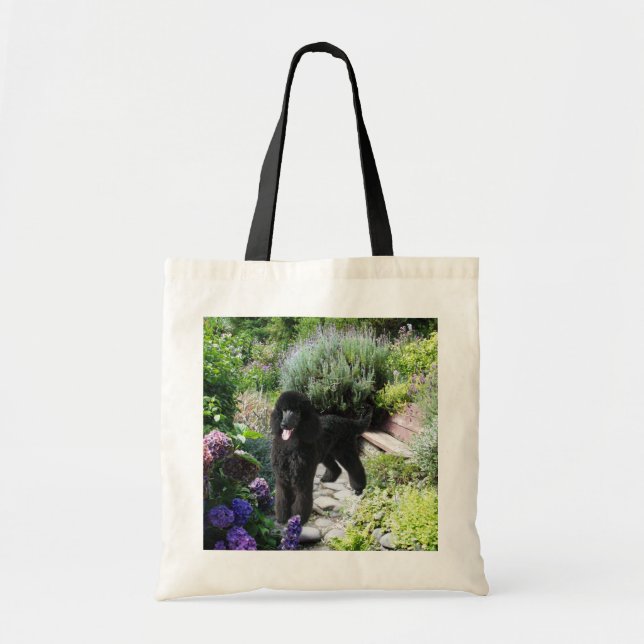 Bolsa Tote Sacola do jardim da caniche (Frente)