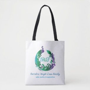 Bolsa Tote Sacola do logotipo da família de BWL