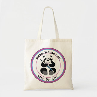 Bolsa Tote Sacola do logotipo de webbywanda.com da panda