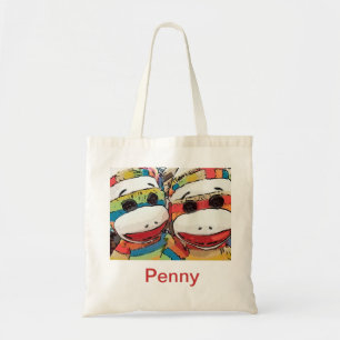 Bolsa Tote Sacola do macaco da peúga