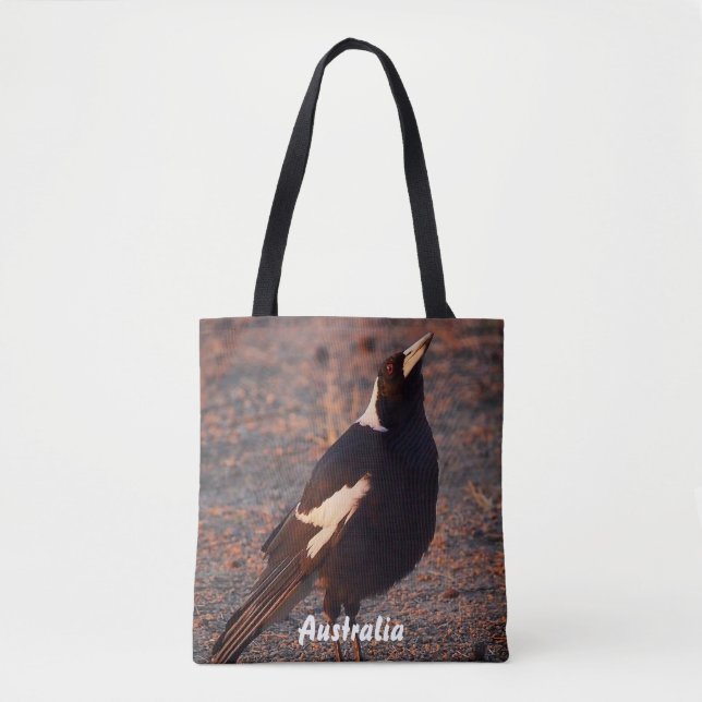 Bolsa Tote Sacola do Magpie australiano (Frente)