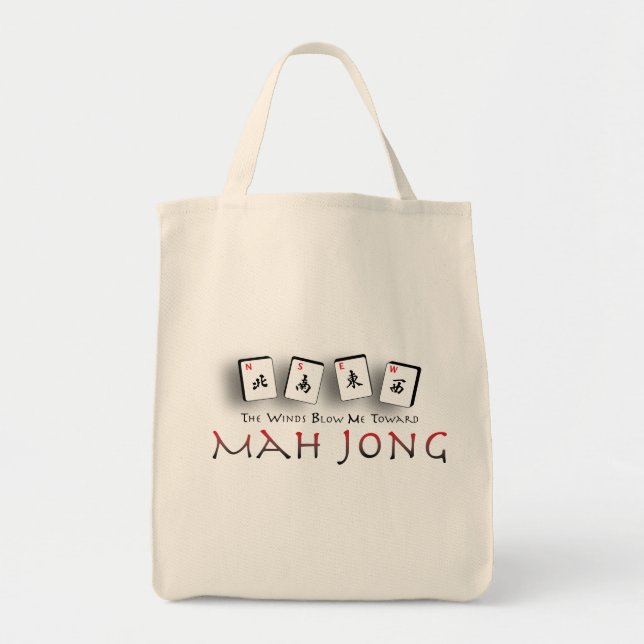 Bolsa Tote Sacola do Mah Jongg (Frente)