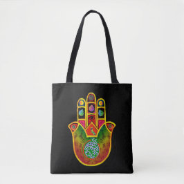 Bolsa Tote Sacola do Mah Jongg Hamsa