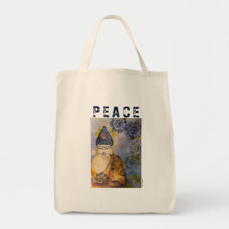 Bolsa Tote Sacola do mantimento das canvas de arte de Buddha