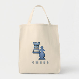 Bolsa Tote Sacola do mantimento das partes de xadrez