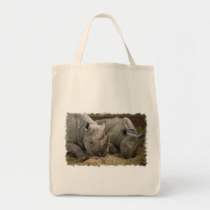 Bolsa Tote Sacola do mantimento dos Rhinos do sono
