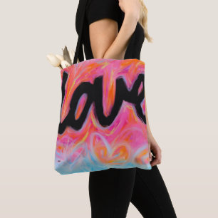 Bolsa Tote Sacola do meio da coleção do "AMOR"