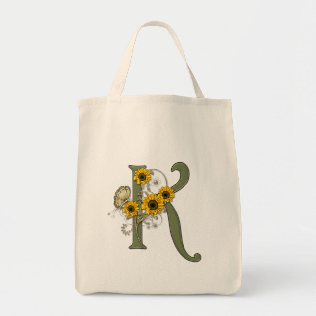 Bolsa Tote Sacola do monograma K (Frente)