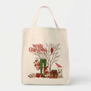Bolsa Tote Sacola do Natal do caminhante com trouxa