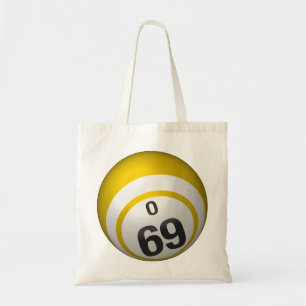 Bolsa Tote Sacola do orçamento da bola do Bingo O69