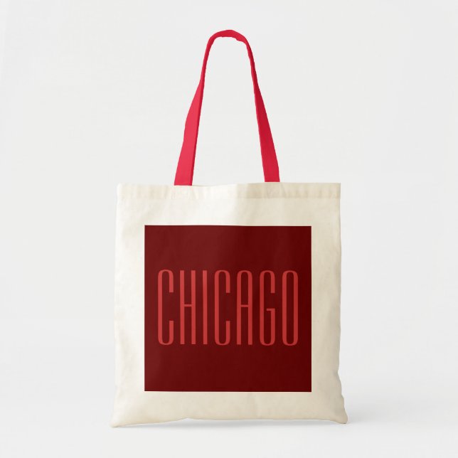 Bolsa Tote Sacola do orçamento de Chicago (Frente)