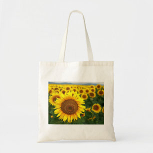 Bolsa Tote Sacola do orçamento dos girassóis do verão