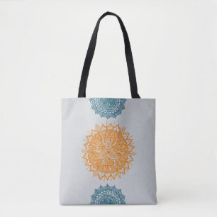 Bolsa Tote Sacola do ornamento do Tracery da mandala