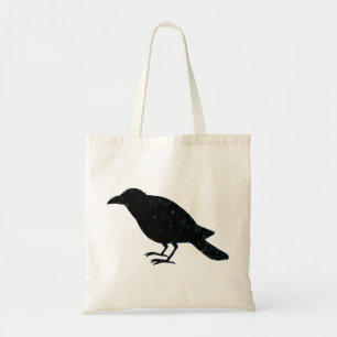 Bolsa Tote Sacola do pássaro do preto do saco do corvo do