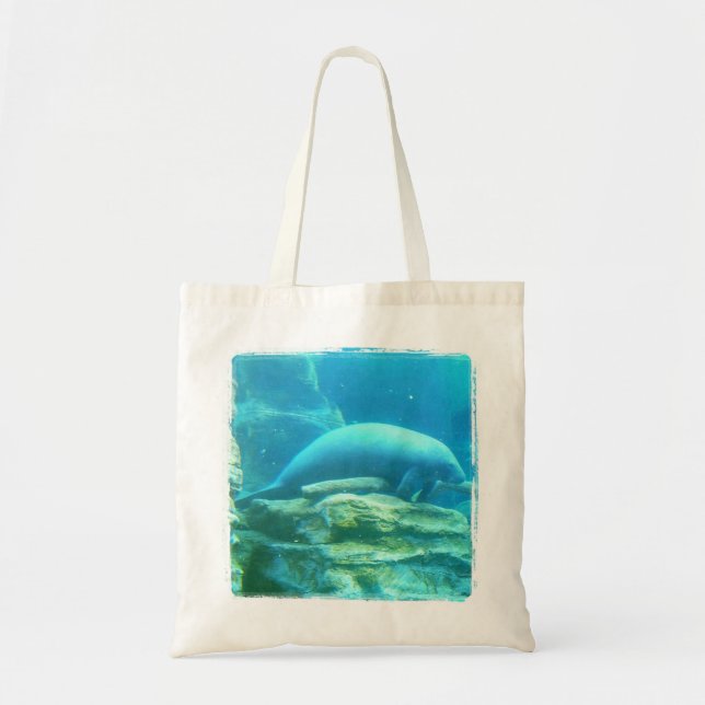 Bolsa Tote Sacola do peixe-boi (Frente)