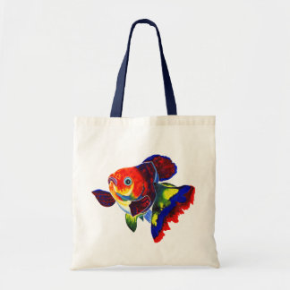 Bolsa Tote Sacola do peixe dourado de Veiltail da chita