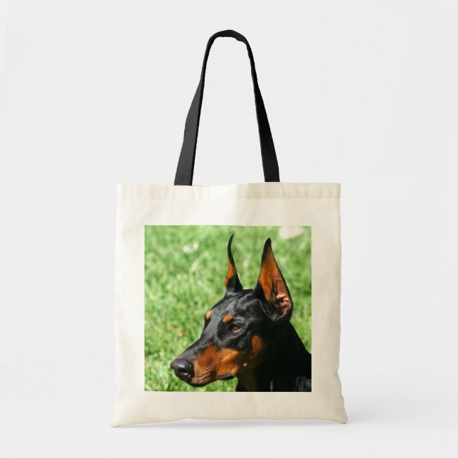 Bolsa Tote Sacola do Pinscher do Doberman (Frente)