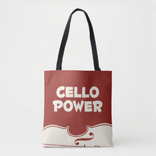 Bolsa Tote Sacola do poder do violoncelo