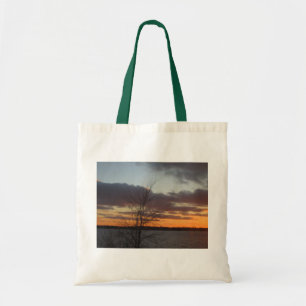 Bolsa Tote Sacola do por do sol do lago