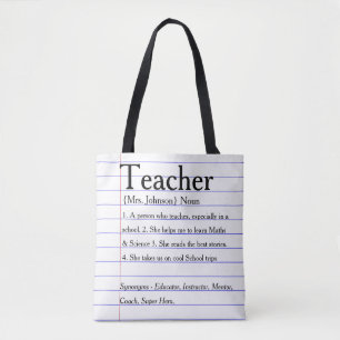 Bolsa Tote Sacola do professor do dicionário. Razões que vo