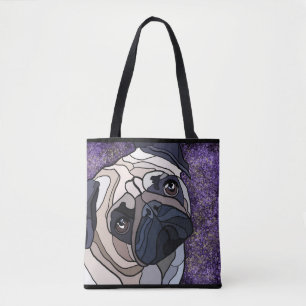 Bolsa Tote sacola do pug