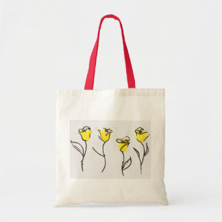 Bolsa Tote Sacola do rosa amarelo de Zonta