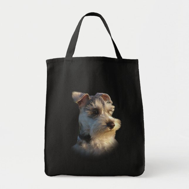 Bolsa Tote Sacola do Schnauzer diminuto (Frente)