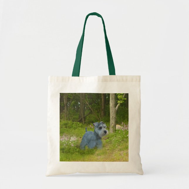 Bolsa Tote Sacola do Schnauzer diminuto (Frente)