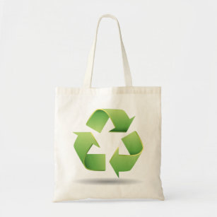 Bolsa Tote Sacola do símbolo do reciclar