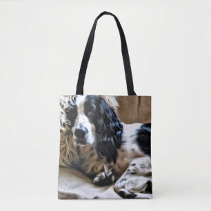 Bolsa Tote Sacola do Spaniel de Springer inglês