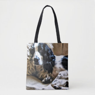Bolsa Tote Sacola do Spaniel de Springer inglês