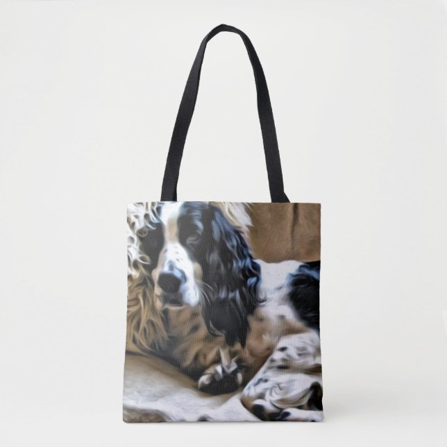 Bolsa Tote Sacola do Spaniel de Springer inglês (Frente)